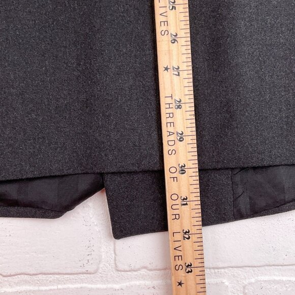 Pierre Cardin Blazer Men 44 Gray Flannel Double‎ Breasted Classic Union USA VTG - Picture 13 of 14